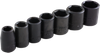 7 Pieces 6 Point Deep SAE Impact Socket Set - PD387T - Gray Tools Canada Inc.