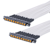 10 Pos. Female SIL 12 AWG Cable Assembly, double-end, Jackscrews -- M80-FP125-10-XXXX-25AF1 - Image