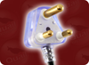 SANS 60799 SOUTH AFRICAN CLEAR to IEC-60320-C13 CLEAR HOME // Power Cords // International Power Cords // South Africa Power Cords -- 8641.098 - Image