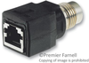 Adapter, M12 4 Position Receptacle - Rj45 Jack, Straight; Inter Series Connector A Harting - 46M4874 - Newark, An Avnet Company