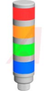 Tower Light, TL50, Gray, 3 Color Indicator, High Brightness, 18-30VDC or 24VAC - 70167856 - Allied Electronics, Inc.