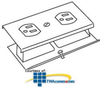 Legrand - Wiremold Duplex Grounding Receptacle and Cover -- G3043GE - Image