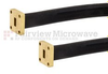WR-34 Seamless Flexible Waveguide in 36 Inch Using UG-1530/U Square Cover Flange With a 22 GHz to 33 GHz Frequency Range - SMW34SF005-36 - Fairview Microwave Inc.