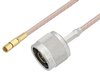 N Male to SSMC Plug Cable 12 Inch Length Using RG316-DS Coax - PE3C4477-12 - Pasternack