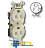 Leviton Tamper Resistant Duplex Receptacle -- CR15S-G - Image