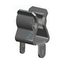 Snap in PC Fuse Clip with Orientation Leg -- 3512P - Image
