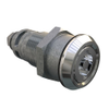 Quarter-Turn Cam Latch, 5mm Double Bit, Without Cam, Sealed, Zinc Alloy, Chrome Plated, Bright - E5-6A-072-UU3 - Southco