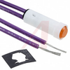Indicator,Pnl-Mnt;Amber;Incandescent;12V;White Nylon;Round;Translucent;22 AWG - 70129882 - Allied Electronics, Inc.