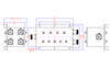 915 / 1370 / 1800 / 2350 MHz Cavity Band Separation Quadruplexer -- AE915-1370-1800-2350QB8363 - Image