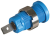 Safety Jack, 4Mm, .188 Faston, Panel, Blue Rohs Compliant Cal Test Electronics - 96AC7553 - Newark, An Avnet Company