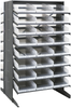 2 Side Sloped Rack, 16Shelves, 48Bin/clr; Shelving Unit Type Quantum Storage - 42AC5619 - Newark, An Avnet Company