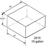 15 Gallon RV Waste Holding Tank - S-H2015 - Plastic-Mart