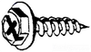 Self-Tapping Screw - Non Metric -- HH-5-10X1-1/2C-250 - Image