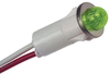 Panel Mount Indicator, Led, 12.7Mm, Green, 6V; Led Color Vcc (Visual Communications Company) - 93K6627 - Newark, An Avnet Company