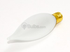 25 Watt, 130 Volt Frosted Bent Tip Decorative Bulb - B404125 - bulbs.com