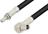 SMB Plug Right Angle to SMB Jack Bulkhead Cable 72 Inch Length Using RG223 Coax, RoHS - PE34473LF-72 - Pasternack