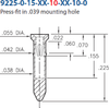 Press-Fit Receptacle -- 9225-0-15-01-10-14-10-0 - Image