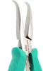 Excelta Two Star Stainless Steel Smooth Needle Nose Angled Needle Nose Gripping Pliers 2829 - 5 3/4 in Length - Foam Cushion Grip - EXCELTA 2829 - R. S. Hughes Company, Inc.