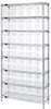 Open Wire Shelving, 8Shelves, 35Bin, Clr; Shelving Unit Type Quantum Storage - 42AC8210 - Newark, An Avnet Company