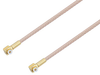 Snap-On MMBX Plug Right Angle to Snap-On MMBX Plug Right Angle Cable 18 Inch Length Using RG316 Coax - PE3C4016-18 - Pasternack