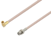 SMA Female to SSMC Plug Right Angle Cable 60 Inch Length Using RG316-DS Coax - PE3C4473-60 - Pasternack