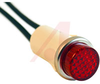 Indicator,Pnl-Mnt;Neon;Red;0.500 In;208-250 VAC;Lens,High Hat;22AWG Wire Leads - 70118199 - Allied Electronics, Inc.