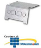 Hubbell Concealed 3-Service Floor Box Voice/Data Plate - 3SFBTP - TelephoneStuff.com