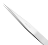 Excelta Three Star Utility Tweezers AA-SA - Stainless Steel Straight Medium Point Tip - 0.01 in Tip Width - 5 in Length - 0.01 in Thick - EXCELTA AA-SA - R. S. Hughes Company, Inc.