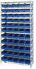 Open Wire Shelving, 12Shelves, 55Bin/blu; Shelving Unit Type Quantum Storage - 44AC8068 - Newark, An Avnet Company