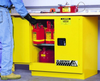 Justrite Sure-Grip EX 22 gal Yellow Hazardous Material Storage Cabinet - 35 in Width - 35 in Height - Under Counter - 697841-11307 - 697841-11307 - R. S. Hughes Company, Inc.
