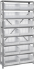 Open Shelving, 8Shelves, 14Bins, Clear; Shelving Unit Type Quantum Storage - 42AC5774 - Newark, An Avnet Company