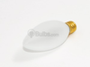 40 Watt, 120 Volt SHORT, Frosted Blunt Tip Decorative Bulb - B491140 - bulbs.com