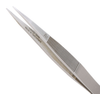Excelta Three Star Utility Tweezers AC - Straight Medium Point Tip - 0.03 in Tip Width - 4 1/4 in Length - 0.02 in Thick - EXCELTA AC - R. S. Hughes Company, Inc.