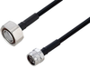 Outdoor Rated 7/16 DIN Male to N Male Low PIM Cable 12 Inch Length Using SPO-250 Coax Using Times Microwave Parts - PE3C6342-12 - Pasternack