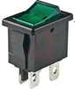 Switch, Rocker, Power, Miniature, DPDT,On-None-Off, Blk Cap and Housing, QC - 70192524 - Allied Electronics, Inc.