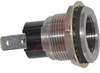 Indicator; T-2 Slide; 2 to 120 V; Nickel Plated Brass; 11/16 in.; Panel - 70081525 - Allied Electronics, Inc.