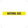 Brady B-946 Black on Yellow Vinyl Self-Adhesive Pipe Marker - 2 1/4 in Height - 2 in Character Height - 14 in Length - Printed Msg = NATURAL GAS - 7196-1 - 754476-79036 - R. S. Hughes Company, Inc.
