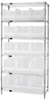 Open Wire Shelving, 6Shelves, 15Bin, Clr; Shelving Unit Type Quantum Storage - 42AC7421 - Newark, An Avnet Company