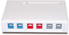 SURFACE MOUNT BOX IVORY 6 PORT - 60-05208 - MilesTek Corporation