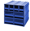 Interlocking Cabinet, 8Drawer, Blu; No. Of Drawers Quantum Storage - 44AC6090 - Newark, An Avnet Company