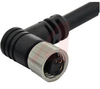 CONNECTOR, M8 CABLE, FEMALE, 3 POSITION, RIGHT ANGLE - 70084671 - Allied Electronics, Inc.