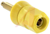 Binding Post, Single; Larger Stud Nut; 30 A; 1000 V; Gold Plated Brass; Yellow - 70120883 - Allied Electronics, Inc.