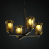 GLA-8829-16-AMBR-DBRZ Mid. Chandeliers-Glass Up - 670940 - Capital Lighting, Inc.