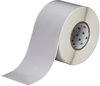 Brady B-413 Silver Polyester Thermal Transfer Continuous Thermal Transfer Printer Label Roll - 4 in Width - 300 ft Length - THT-107-413 - 662820-57959 - R. S. Hughes Company, Inc.