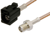 SMA Female to Black FAKRA Jack Cable 60 Inch Length Using RG316 Coax - PE39351A-60 - Pasternack