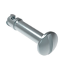 DZUS® Quarter-Turn Stud, Size 4, Slotted Recess, Steel, Zinc Plate, Bright chromate - D8-314-116-190 - Southco