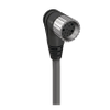 M23 Power Single-Ended Cordset: Female, angled, 19-pin, black body, 120 V AC/DC, 16x8 A + 3x10 A; PUR grey cable, 16x0.5 mm² + 3x1.0 mm² - RKWU 19-355 - Belden Inc.