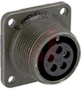 connector,metal circ,box mount recept,no bkshl,size 14s,5 #16 solder socket cont - 70143488 - Allied Electronics, Inc.