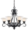 256-BK Mid. Chandeliers-Glass Up - 494848 - Capital Lighting, Inc.