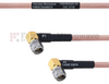 RA SMA Male to RA SMA Male MIL-DTL-17 Cable M17/60-RG142 Coax in 60 Inch - FMHR0025-60 - Fairview Microwave Inc.